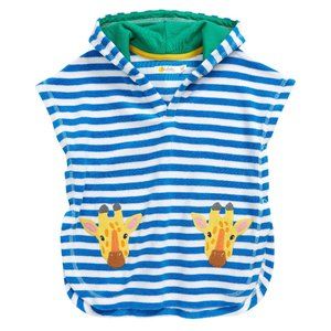 NWT Infant Boy's Mini Boden Giraffe Towelling Throw-on Cover-up Tunic Size 6-9M